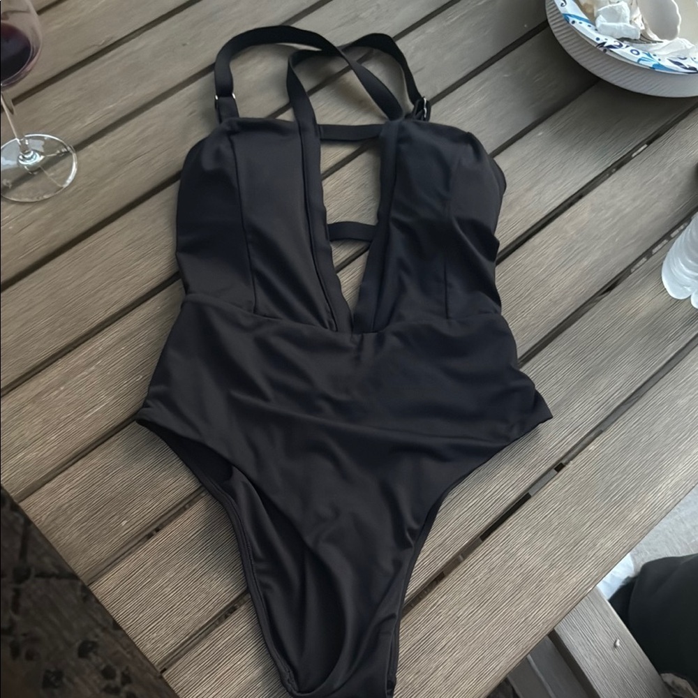 Victoria's Secret Black Strappy Swimsuit